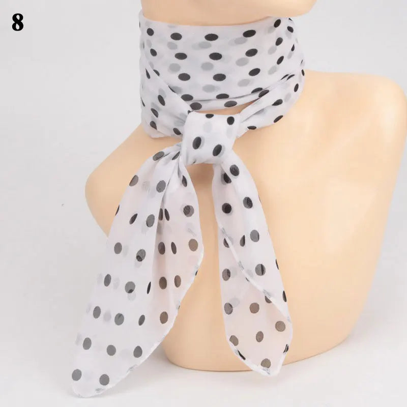 Écharpe Chic à Pois Chiffon