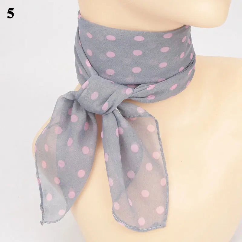 Écharpe Chic à Pois Chiffon