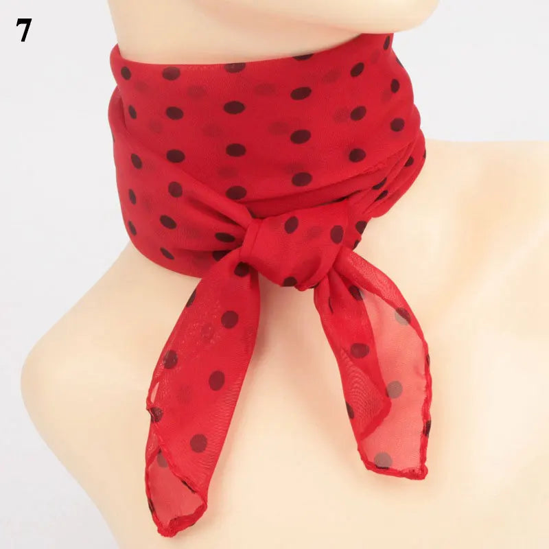 Écharpe Chic à Pois Chiffon