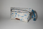 Grande trousse de toilette en coton wax.
