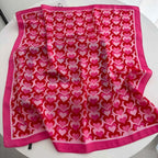 Écharpe Carrée Satin Doux