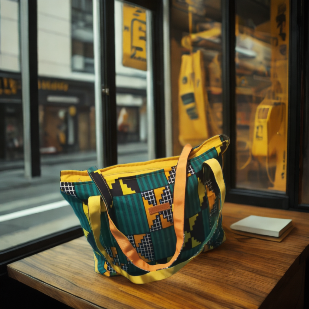 Sac Cabas en Wax – Élégance et Praticité